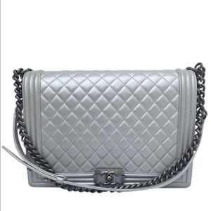 Sold!! Chanel large le boy bag